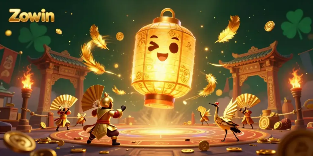 Engage in the vibrant world of Zowin with enchanting casino characters and elements.