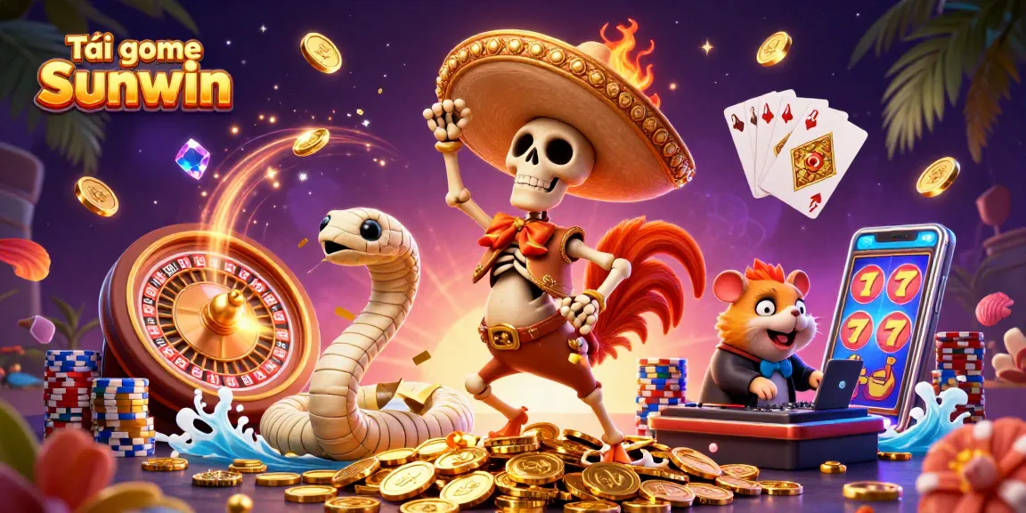 Play Tải game Sunwin with thrilling rewards in an exciting 3D casino scene.