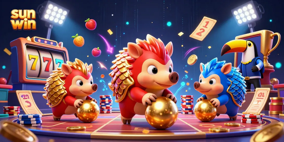Experience thrilling wins and jackpots with sun win at this vibrant casino scene filled with dynamic games and golden prizes.